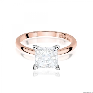 Pierścionek W0690 Diament Laboratoryjny 2,00ct różowe złoto