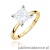 Pierścionek W0690 Diament Laboratoryjny 2,00ct żółte złoto