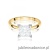 Pierścionek W0690 Diament Laboratoryjny 2,00ct żółte złoto