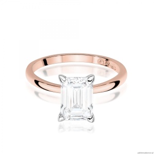 Pierścionek W0691 Diament Laboratoryjny 2,00ct różowe złoto
