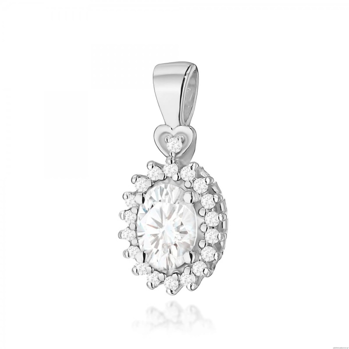 Zawieszka Z0312 Diament Laboratoryjny 0,40ct białe złoto