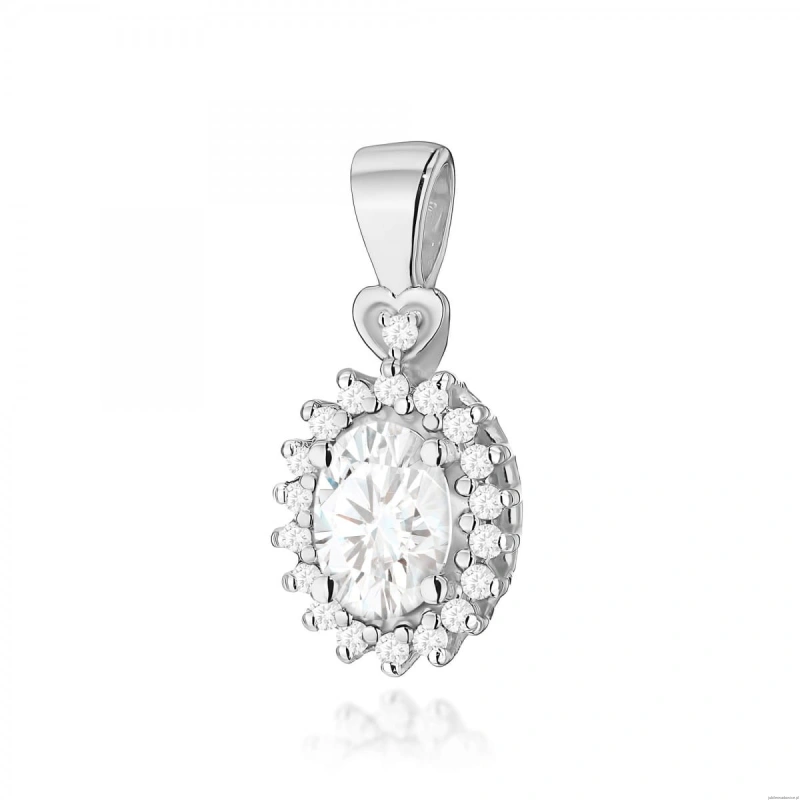 Zawieszka Z0312 Diament Laboratoryjny 0,40ct białe złoto