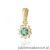 Zawieszka Z0185 Szmaragd 0,15ct żółte złoto