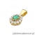 Zawieszka Z0354 Szmaragd 0,40ct żółte złoto