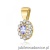 Zawieszka Z0354 Tanzanit 0,40ct żółte złoto