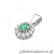 Zawieszka Z0354 Szmaragd 0,40ct białe złoto