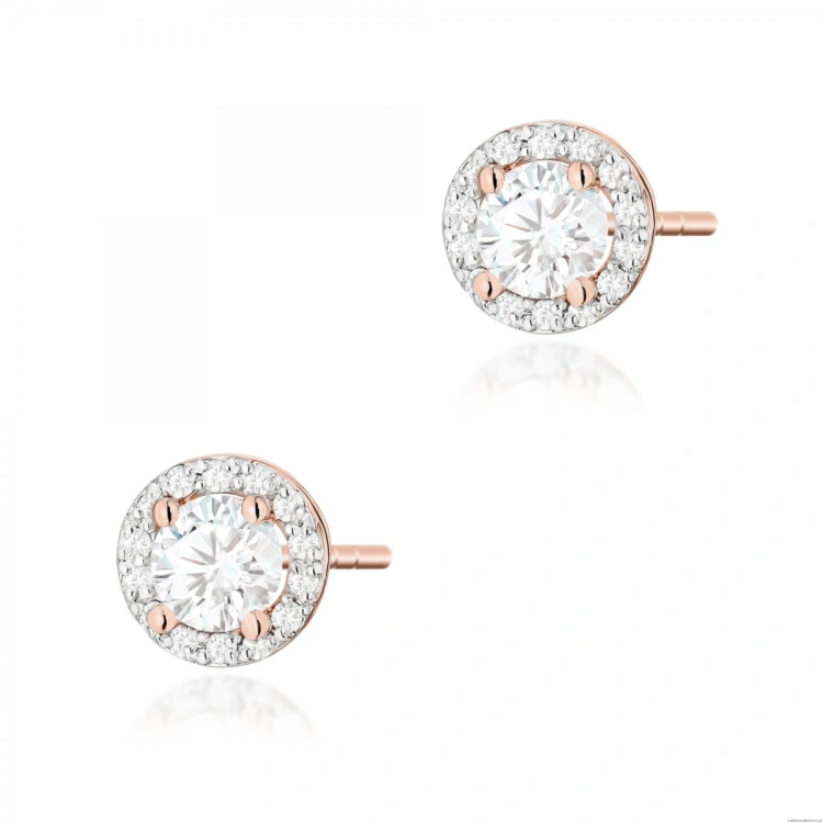 Kolczyki K0509 Diament 2 x 0,40ct różowe złoto