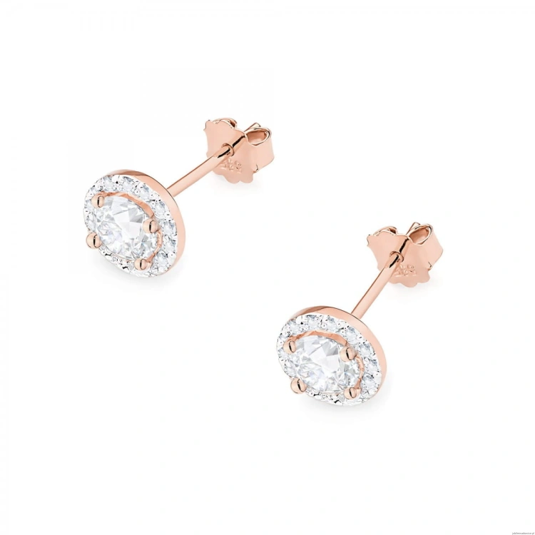 Kolczyki K0509 Diament 2 x 0,40ct różowe złoto
