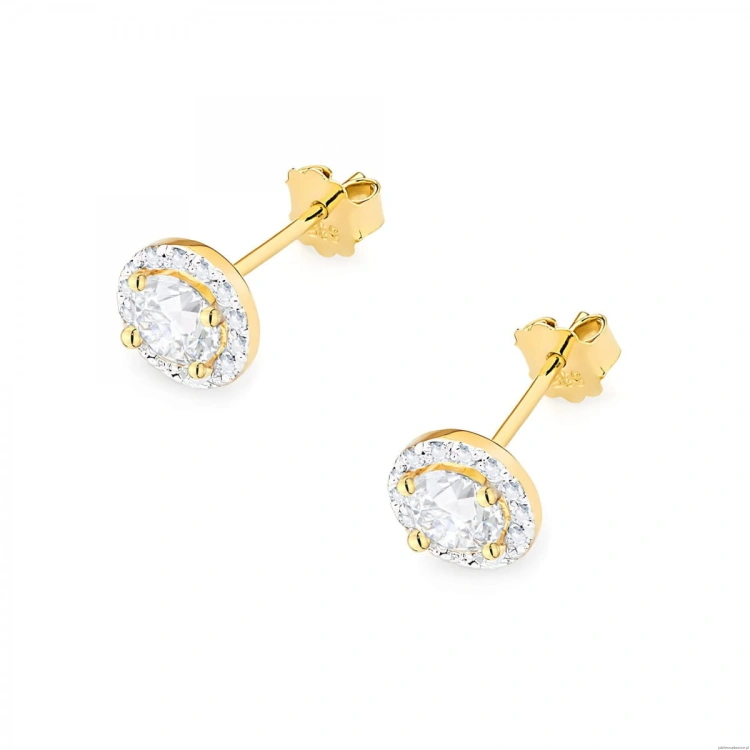 Kolczyki K0509 Diament 2 x 0,40ct żółte złoto