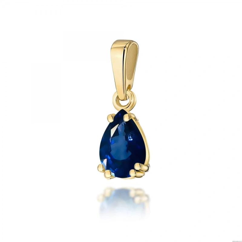 Zawieszka Z0006 Szafir 0,60ct żółte złoto