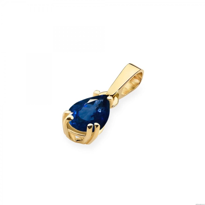 Zawieszka Z0006 Szafir 0,60ct żółte złoto