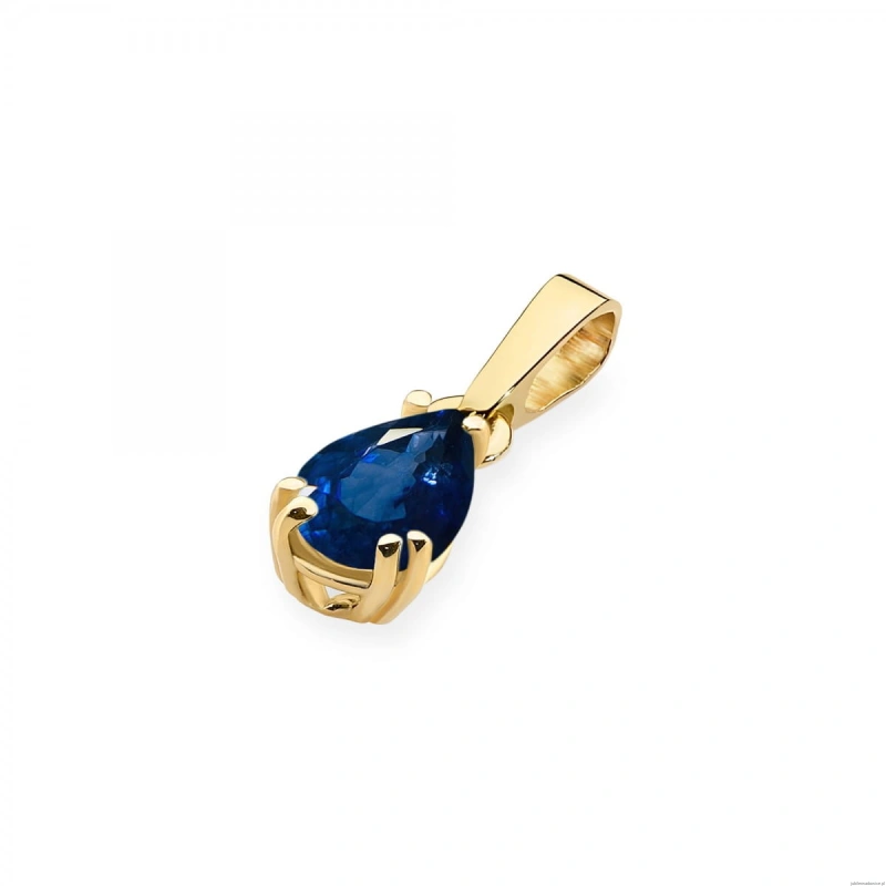 Zawieszka Z0006 Szafir 0,60ct żółte złoto