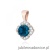 Zawieszka Z0571 Topaz London Blue 0,50ct różowe złoto