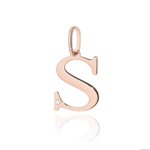 Zawieszka Z0069 Diament 0,005ct - litera S -  różowe złoto