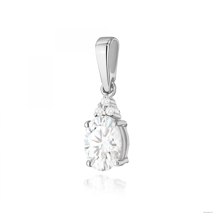 Zawieszka Z0308 Diament Laboratoryjny 0,70ct białe złoto