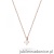 Naszyjnik N0081 z diamentem 0,05ct różowe złoto