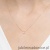 Naszyjnik N0081 z diamentem 0,05ct różowe złoto