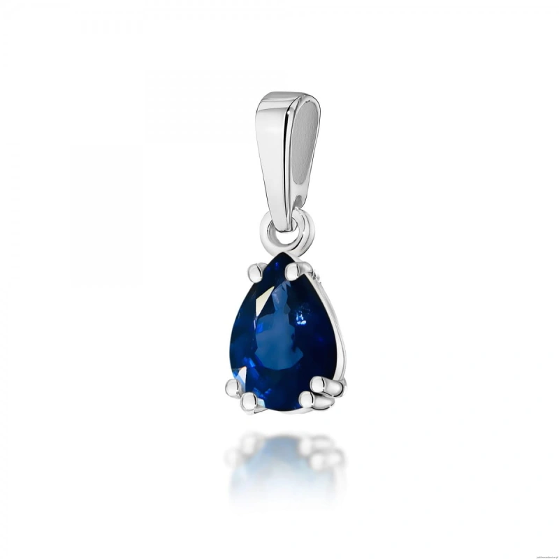 Zawieszka Z0006 Szafir 0,60ct białe złoto
