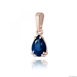 Zawieszka Z0006 Szafir 0,60ct różowe złoto