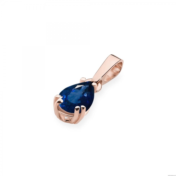Zawieszka Z0006 Szafir 0,60ct różowe złoto