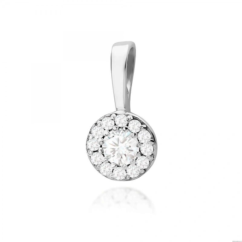 Zawieszka Z0443 Diament Laboratoryjny 0,12ct białe złoto