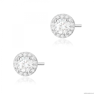 Kolczyki K0509 Diament 2 x 0,50ct białe złoto