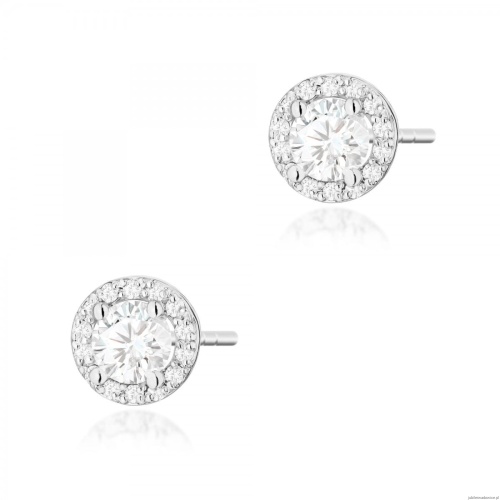 Kolczyki K0509 Diament 2 x 0,50ct białe złoto