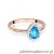 Pierścionek W0455 Topaz Swiss 0,90ct różowe złoto