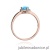 Pierścionek W0455 Topaz Swiss 0,90ct różowe złoto