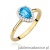 Pierścionek W0455 Topaz Swiss 0,90ct żółte złoto