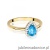 Pierścionek W0455 Topaz Swiss 0,90ct żółte złoto