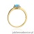 Pierścionek W0455 Topaz Swiss 0,90ct żółte złoto
