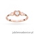 Pierścionek W0709 Diament 0,01ct różowe złoto