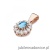 Zawieszka Z0354 Topaz Swiss 0,50ct różowe złoto
