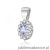 Zawieszka Z0354 Tanzanit 0,40ct białe złoto