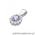Zawieszka Z0354 Tanzanit 0,40ct białe złoto