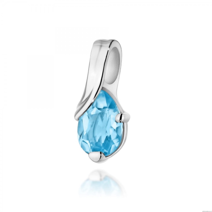 Zawieszka Z0578 Topaz Swiss 0,90ct białe złoto