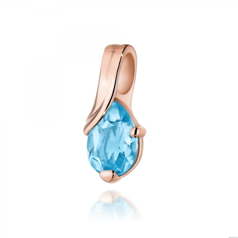 Zawieszka Z0578 Topaz Swiss 0,90ct różowe złoto