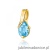 Zawieszka Z0578 Topaz 0,90ct żółte złoto
