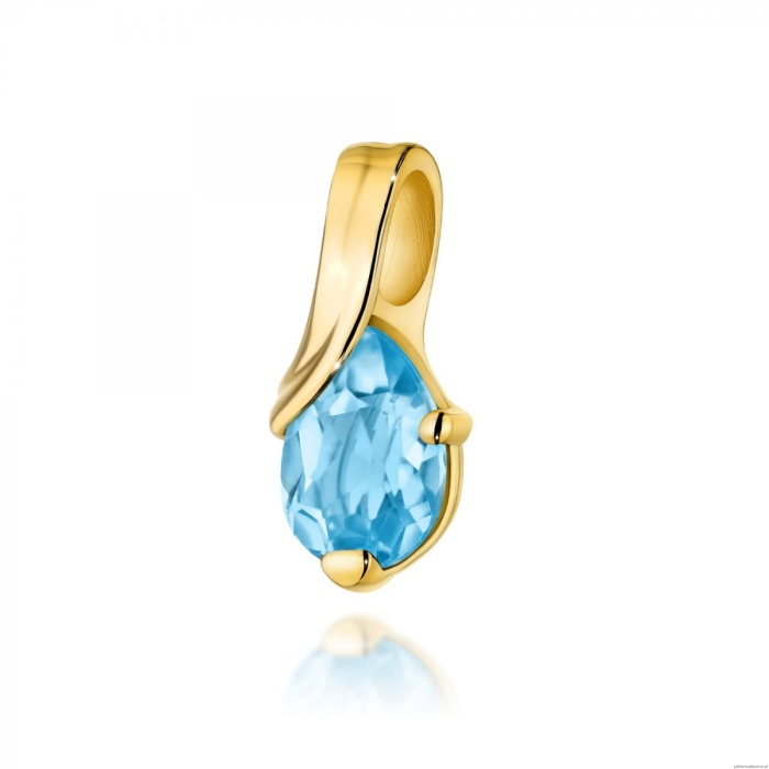 Zawieszka Z0578 Topaz 0,90ct żółte złoto