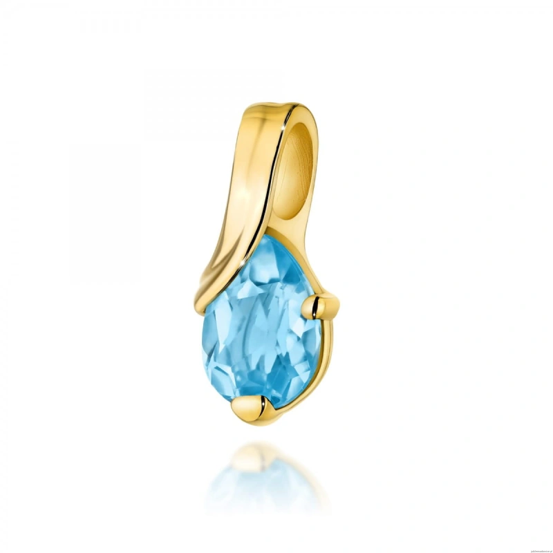 Zawieszka Z0578 Topaz 0,90ct żółte złoto