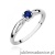 Pierścionek W0469 Szafir 0,15ct białe złoto
