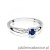 Pierścionek W0469 Szafir 0,15ct białe złoto