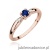 Pierścionek W0469 Szafir 0,15ct różowe złoto