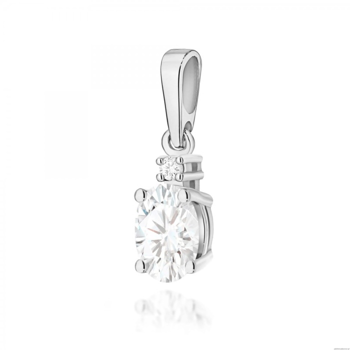 Zawieszka Z0001 Diament laboratoryjny 0,40ct białe złoto