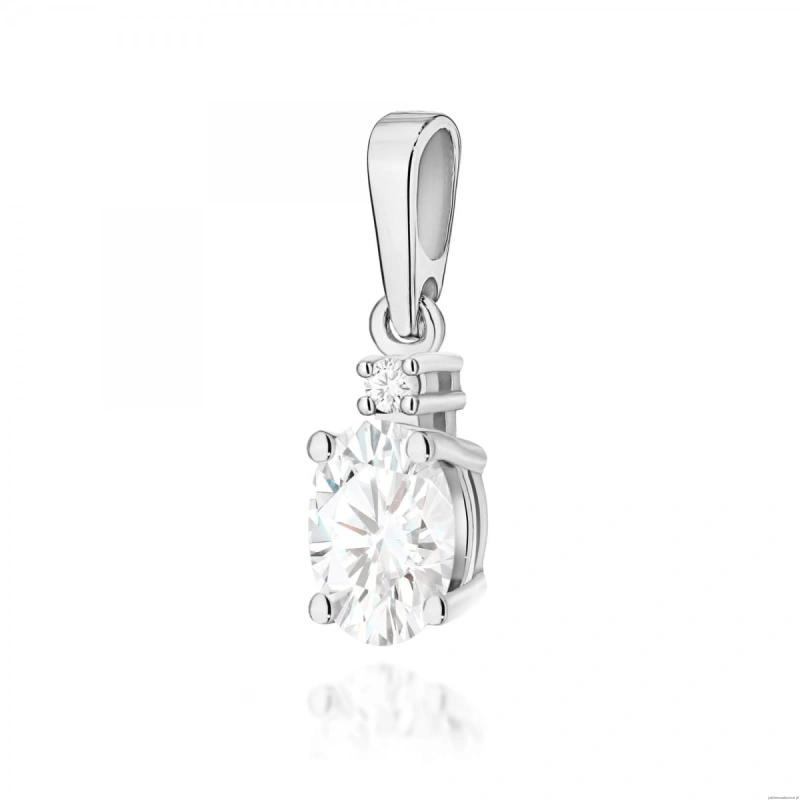 Zawieszka Z0001 Diament laboratoryjny 0,40ct białe złoto