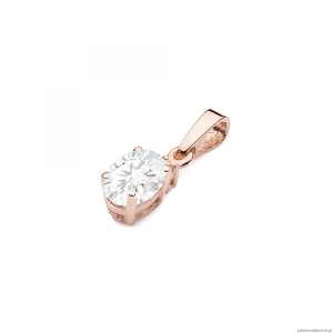 Zawieszka Z0001 Diament laboratoryjny 0,40ct różowe złoto