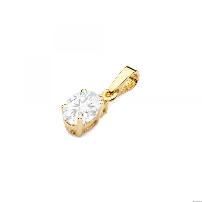 Zawieszka Z0001 Diament laboratoryjny 0,40ct żółte złoto