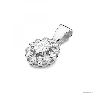 Zawieszka Z0354 Diament Laboratoryjny 0,40ct białe złoto