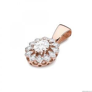 Zawieszka Z0354 Diament Laboratoryjny 0,40ct różowe złoto